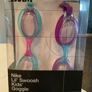 Nike Kids' Goggles in Blue and Purple 2 pack